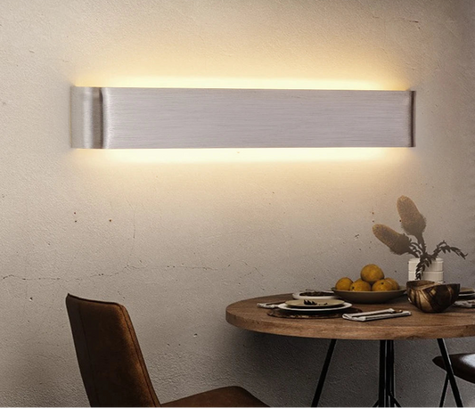 Modern LED Wall Sconce – Brushed Aluminum Indoor Up & Down Lighting for Living Room, Bedroom & Home Decor - PrimePicks