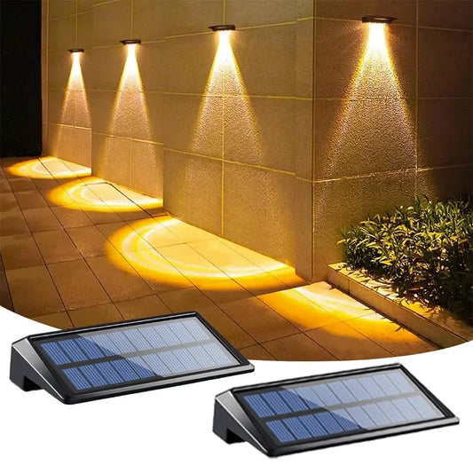 2-Pack Solar Fence Lights – IP65 Waterproof Outdoor LED Wall Lights for Deck, Yard & Pathway (Warm/Daylight Options) - PrimePicks