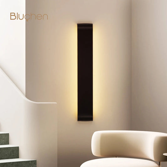 Modern LED Wall Sconce – Brushed Aluminum Indoor Up & Down Lighting for Living Room, Bedroom & Home Decor